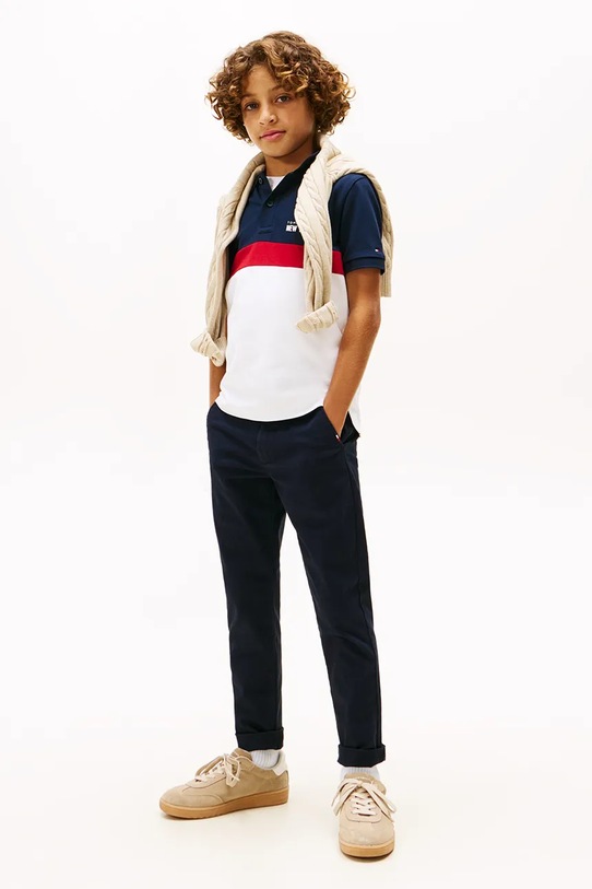 Tommy Hilfiger polo dziecięce granatowy KB0KB10006.9BYA