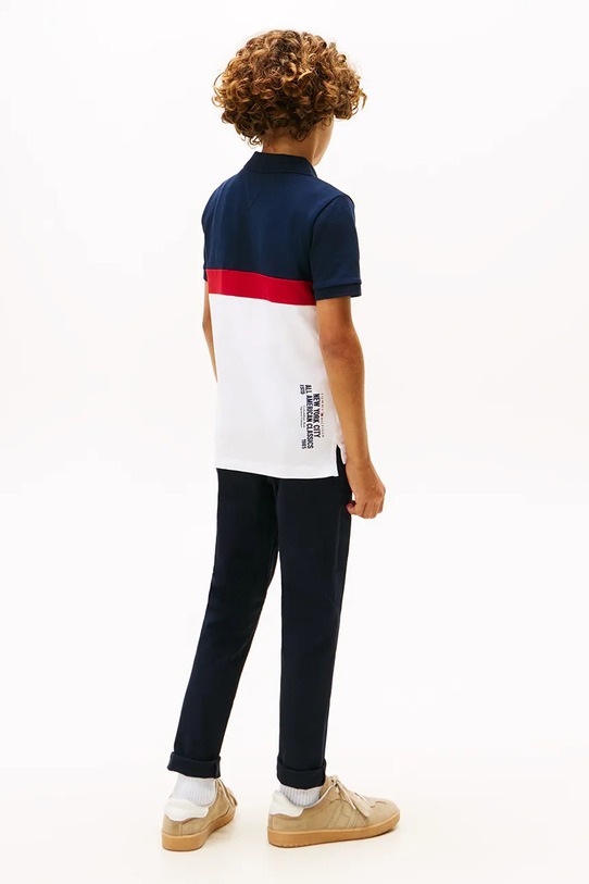 Дитяче поло Tommy Hilfiger KB0KB10006.9BYA темно-синій