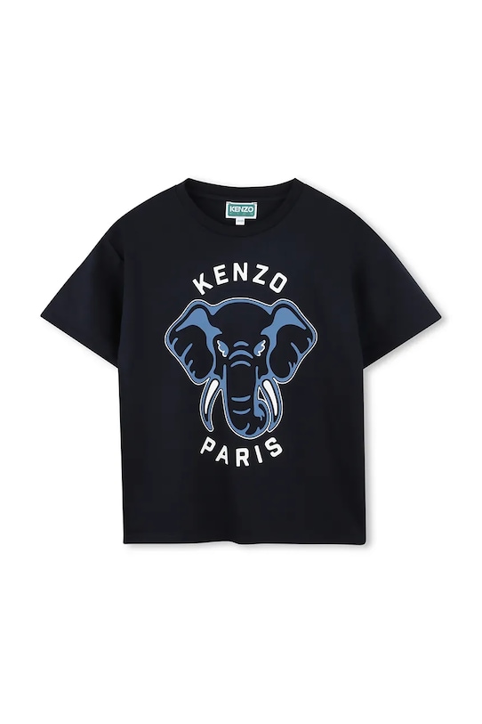 Kenzo Kids t-shirt bawełniany dziecięcy nadruk granatowy K61446.114.150