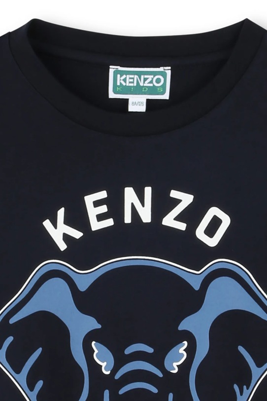 Αγορίστικα Παιδικό βαμβακερό μπλουζάκι Kenzo Kids K61446.162 σκούρο μπλε
