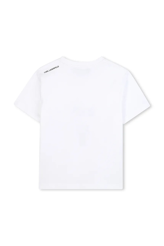 Chłopiec Karl Lagerfeld t-shirt bawełniany dziecięcy Z30957.114.150 biały