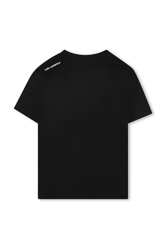 Karl Lagerfeld tricou de bumbac pentru copii Z30957.162.174 negru AW25