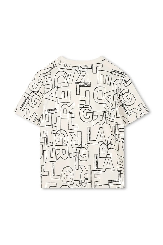 Karl Lagerfeld t-shirt bawełniany dziecięcy Z30960.162.174 biały AW25