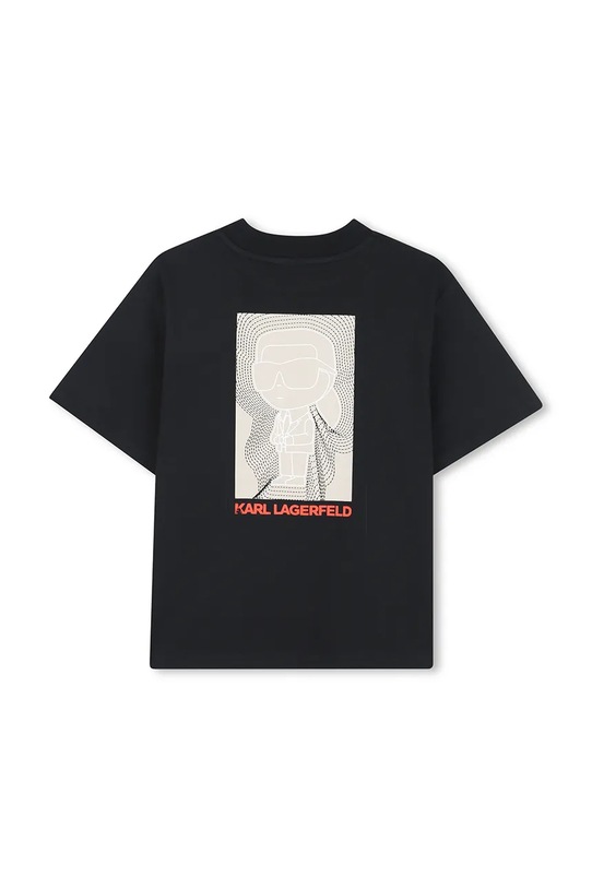 Chłopiec Karl Lagerfeld t-shirt dziecięcy Z31039.114.150 czarny