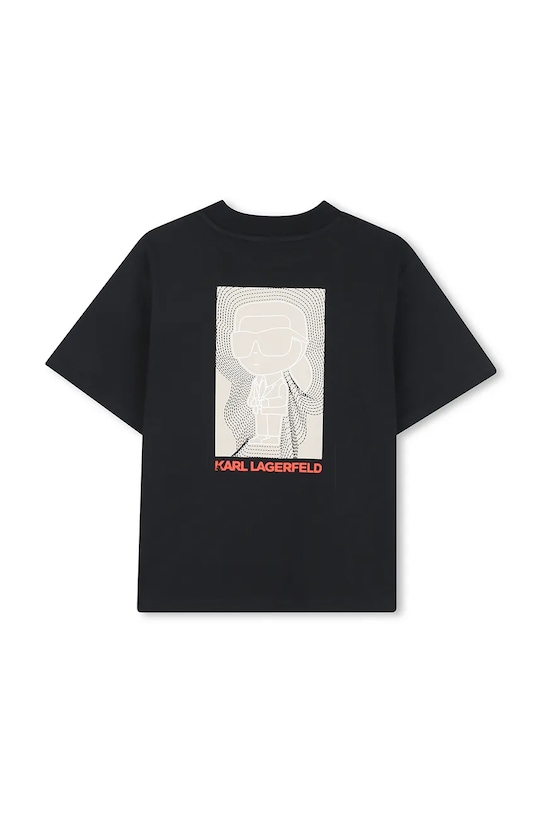 Chłopiec Karl Lagerfeld t-shirt dziecięcy Z31039.114.150 czarny