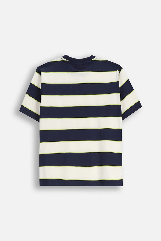 Coccodrillo t-shirt bawełniany dziecięcy ZC5143204ABJ niebieski AW25