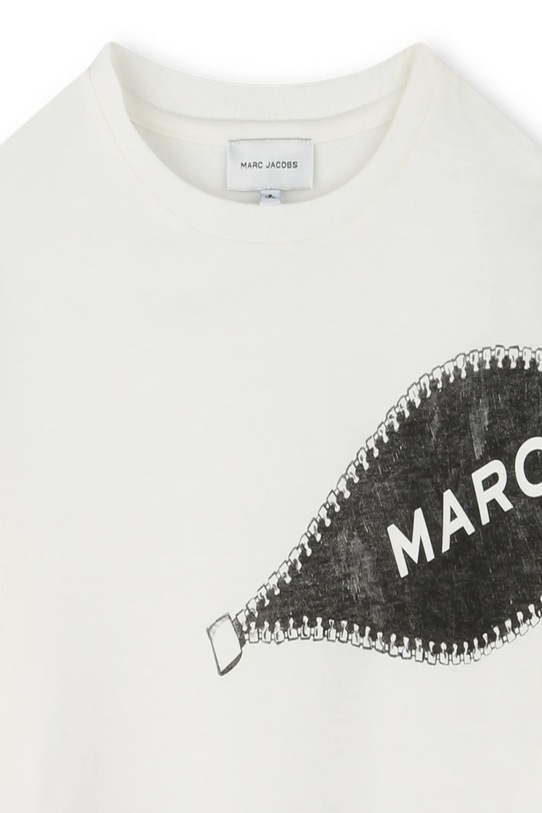 Chłopiec Marc Jacobs t-shirt bawełniany dziecięcy W60637.156 beżowy