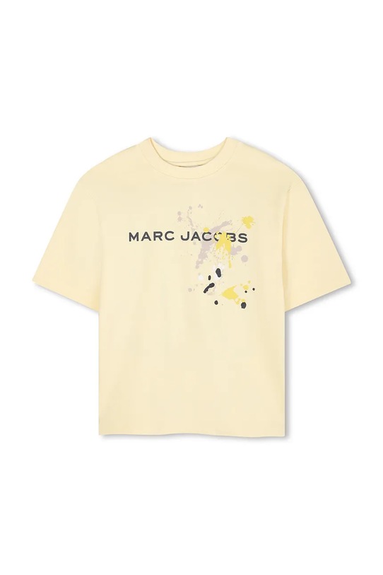 Marc Jacobs tricou de bumbac pentru copii W60641.156 galben AW25