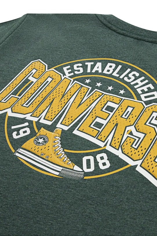 Chłopiec Converse t-shirt z dodatkiem wełny dziecięcy 9CH457 zielony