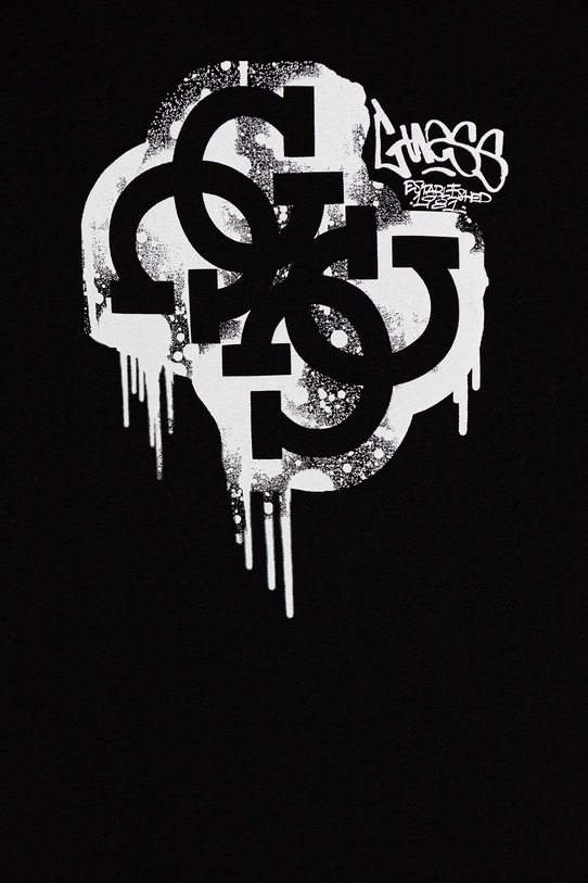 Chłopiec Guess t-shirt bawełniany dziecięcy L5BI00.I3Z14.9BYA czarny