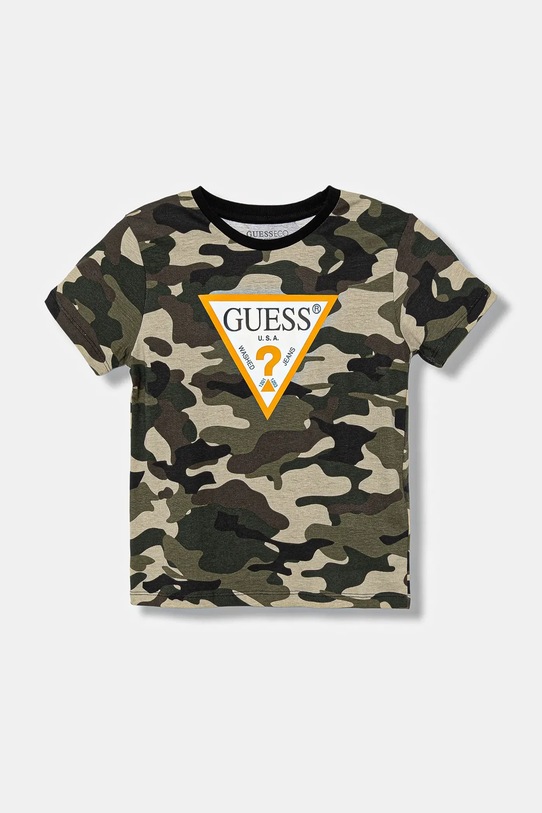 Детская хлопковая футболка Guess хлопок зелёный L5BI05.I3Z14.9BYA