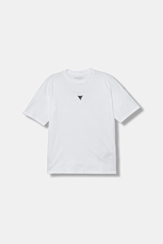 Detské bavlnené tričko Guess bavlna biela L5BI16.KCNQ4.9BYA