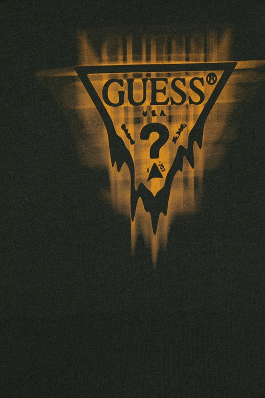 Мальчик Детская хлопковая футболка Guess L5BI20.I3Z14.9BYA зелёный