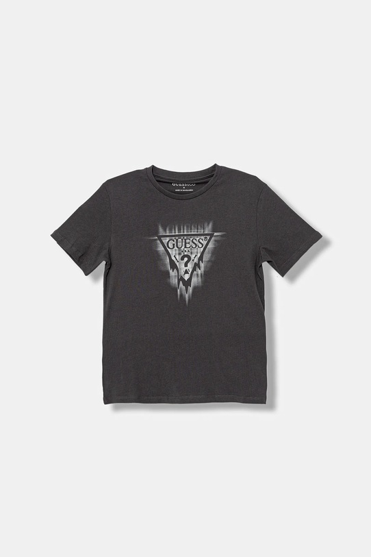 Guess t-shirt bawełniany dziecięcy nadruk czarny L5BI20.I3Z14.9BYA
