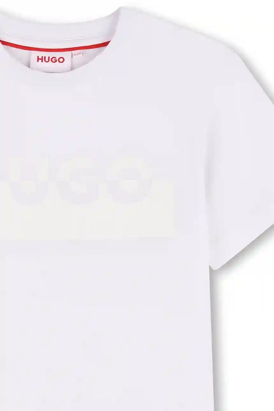CHLAPEC Dětské bavlněné tričko HUGO G00433.102.108 bílá