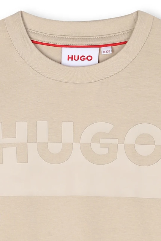 Момче Детска памучна тениска HUGO G00433.162.174 зелен