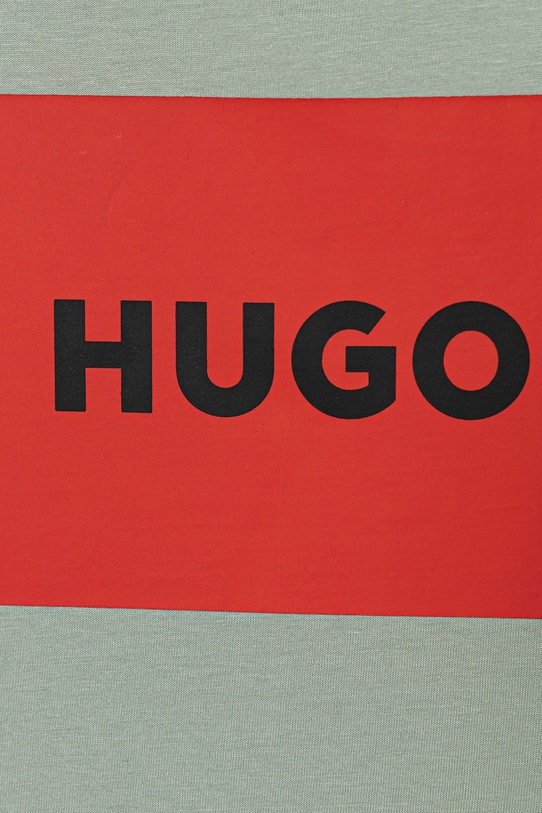 Αγορίστικα Παιδικό βαμβακερό μπλουζάκι HUGO G00572.114.150 πράσινο