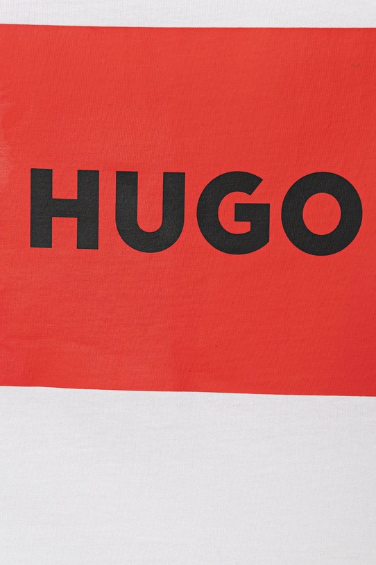 Αγορίστικα Παιδικό βαμβακερό μπλουζάκι HUGO G00572.162.174 λευκό