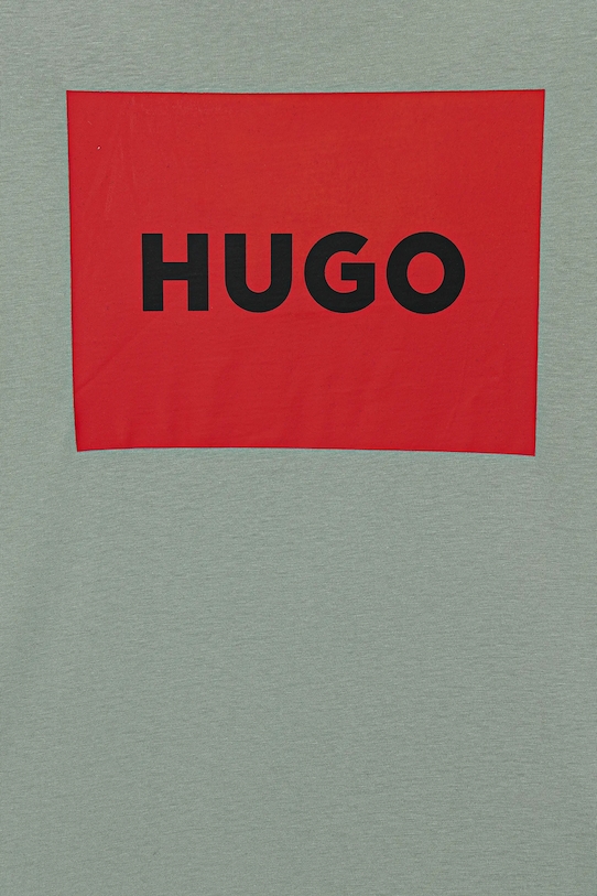 Dječaci Dječja pamučna majica kratkih rukava HUGO G00572.162.174 zelena
