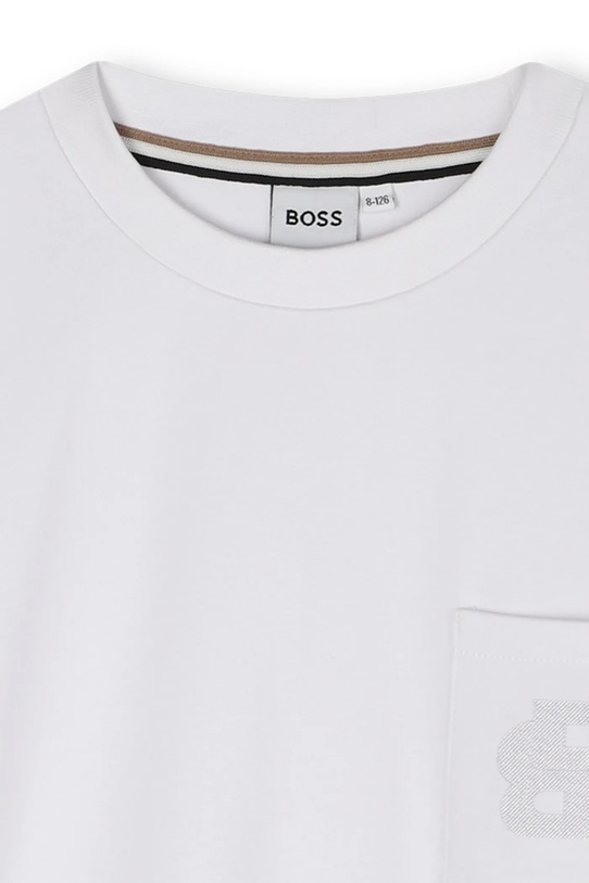 BOSS t-shirt bawełniany dziecięcy biały J52377.114.150