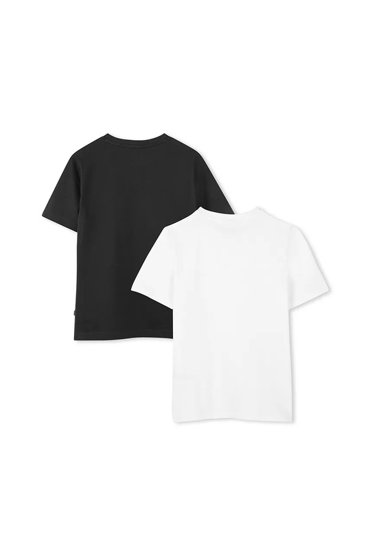 BOSS t-shirt bawełniany dziecięcy 2-pack J52680.162.174 czarny AW25