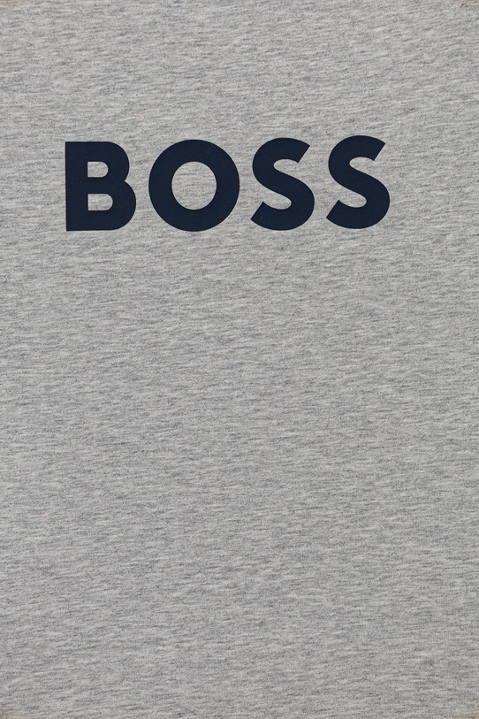 Chlapec Detské bavlnené tričko BOSS J52711.114.150 sivá