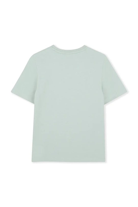 Παιδικό βαμβακερό μπλουζάκι BOSS J52711.162.174 τιρκουάζ SS26