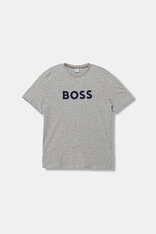 BOSS tricou de bumbac pentru copii print gri J52711.162.174
