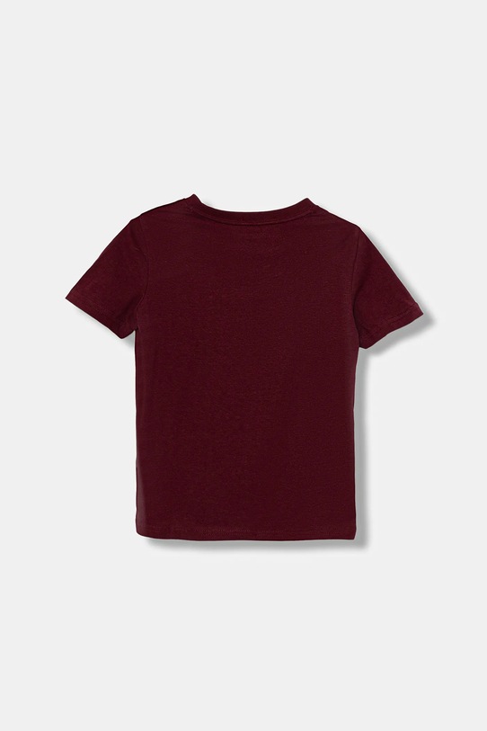 Детская хлопковая футболка Tommy Hilfiger бордо UB0UB00310.9BYA