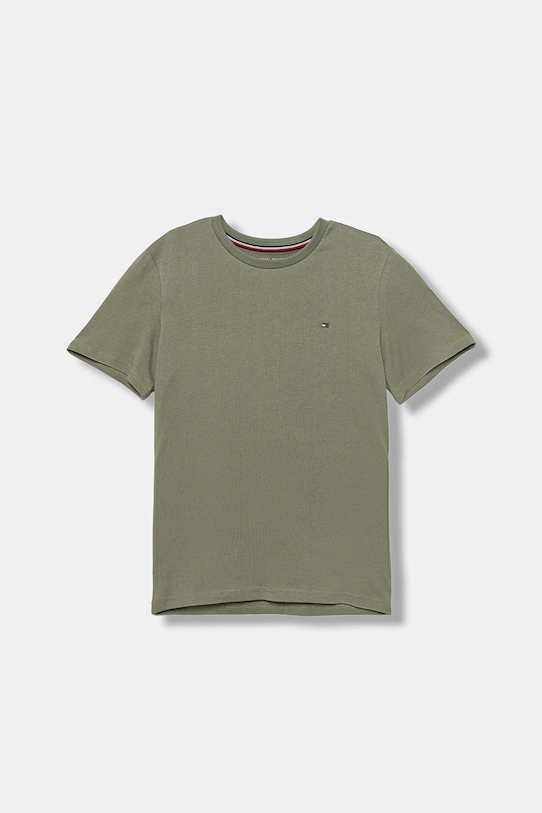 Băieți Tommy Hilfiger tricou de bumbac pentru copii UB0UB00310.9BYA verde