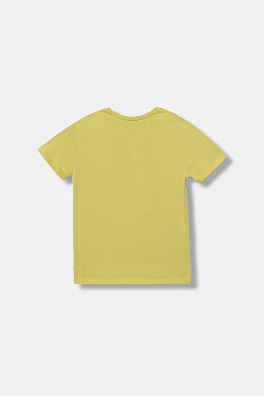 United Colors of Benetton tricou de bumbac pentru copii 3I1XC10Q4.G.seasonal verde AW25