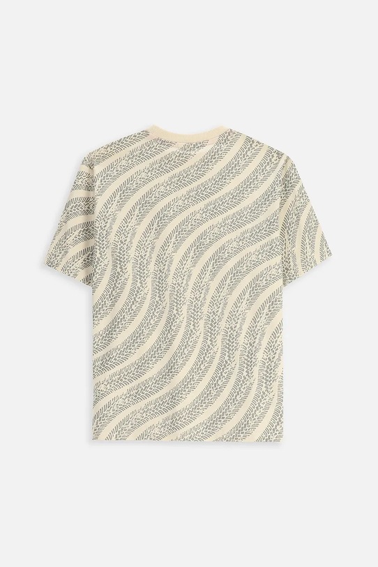 Coccodrillo t-shirt bawełniany dziecięcy ZC5143204VBA beżowy AW25