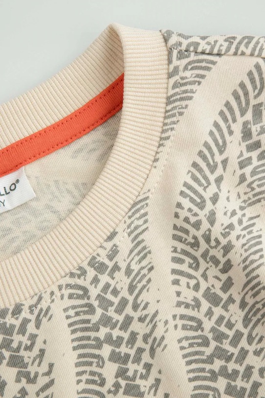 Chłopiec Coccodrillo t-shirt bawełniany dziecięcy ZC5143204VBA beżowy