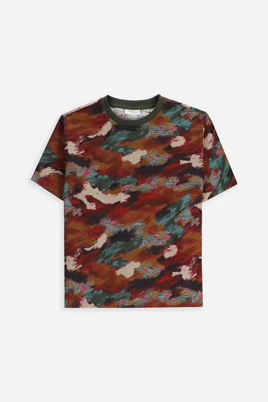 Coccodrillo t-shirt bawełniany dziecięcy wzorzyste multicolor ZC5143211VBA
