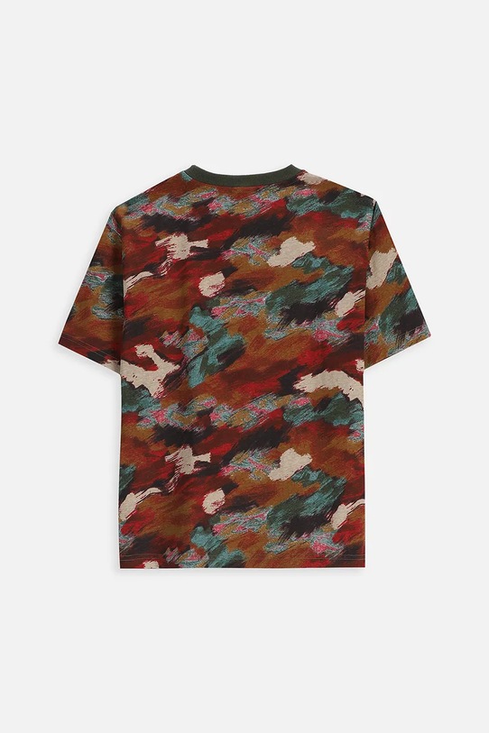 Coccodrillo t-shirt bawełniany dziecięcy ZC5143211VBA multicolor AW25