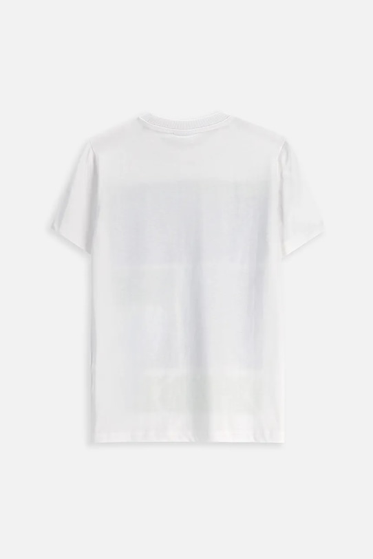 Coccodrillo tricou de bumbac pentru copii ZC5143222VBA alb AW25