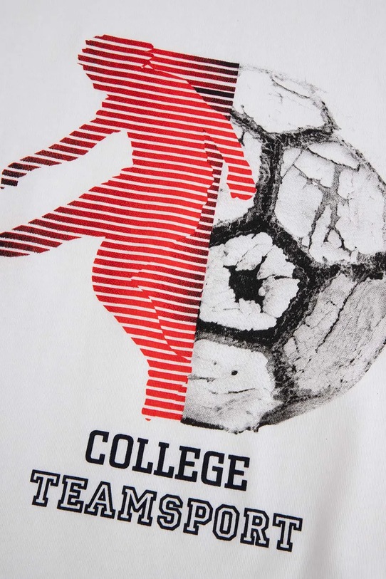 Coccodrillo t-shirt bawełniany dziecięcy biały ZC5143225VBA