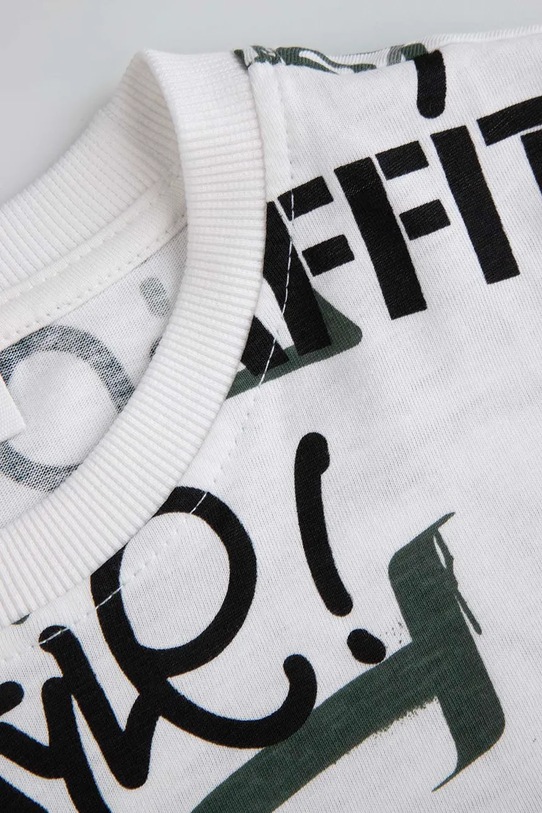 Chłopiec Coccodrillo t-shirt bawełniany dziecięcy ZC5143232VBA biały