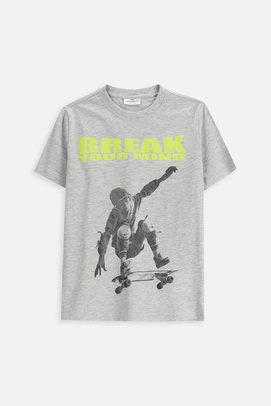 Coccodrillo t-shirt dziecięcy pozostałe szary ZC5143233VBA