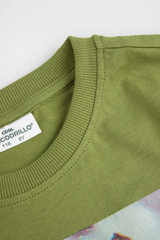 BIMBO Coccodrillo t-shirt in cotone per bambini ZC5143209VBA verde