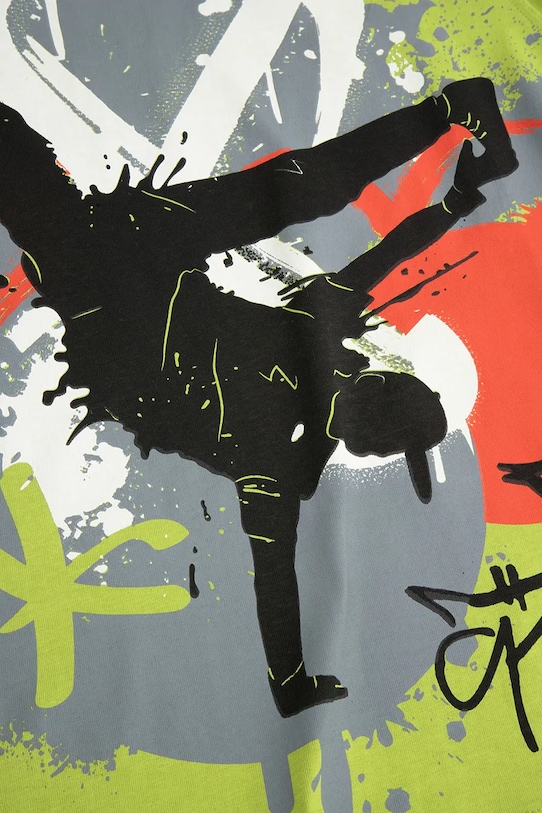 Coccodrillo t-shirt bawełniany dziecięcy zielony ZC5143203SBJ