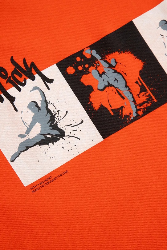 Coccodrillo tricou de bumbac pentru copii rosu ZC5143204SBJ