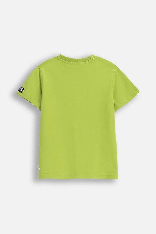 Coccodrillo t-shirt bawełniany dziecięcy ZC5143202SBK zielony AW25