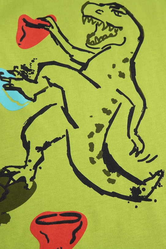 Coccodrillo t-shirt bawełniany dziecięcy zielony ZC5143202SBK