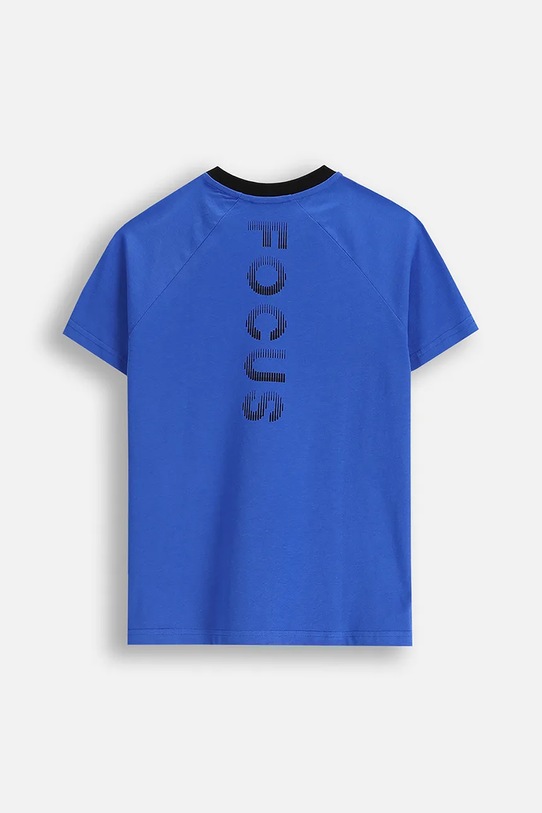 Coccodrillo t-shirt bawełniany dziecięcy ZC5143201XBJ niebieski AW25