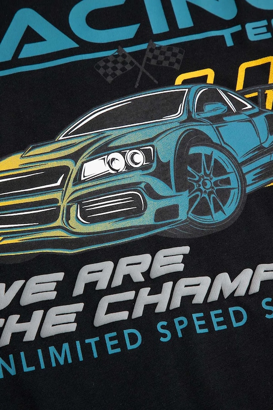 Coccodrillo t-shirt bawełniany dziecięcy czarny ZC5143204CBJ