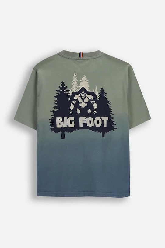 Detské bavlnené tričko Coccodrillo ZC5143204YBJ zelená AW25