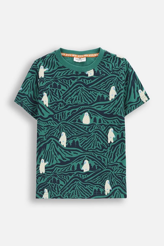 Coccodrillo t-shirt bawełniany dziecięcy ZC5143202YBK multicolor AW25