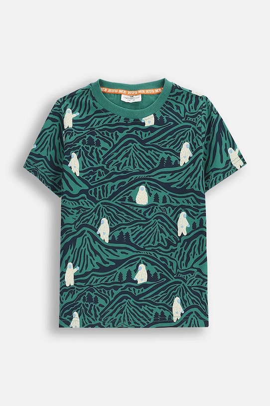 Coccodrillo t-shirt bawełniany dziecięcy ZC5143202YBK multicolor AW25