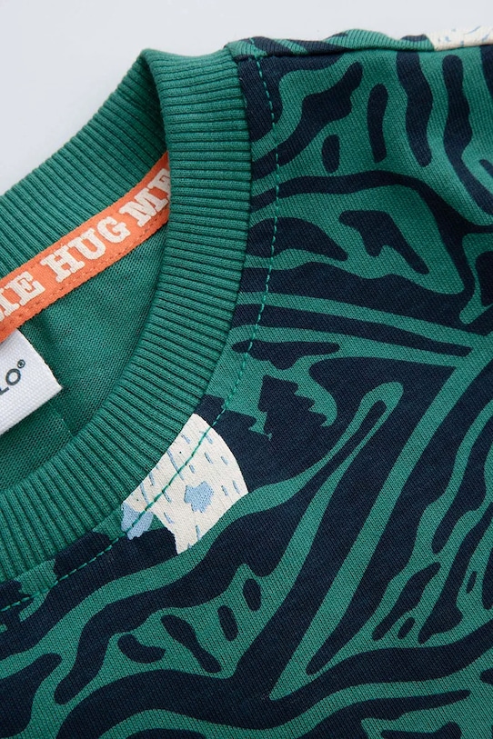 Coccodrillo t-shirt bawełniany dziecięcy multicolor ZC5143202YBK